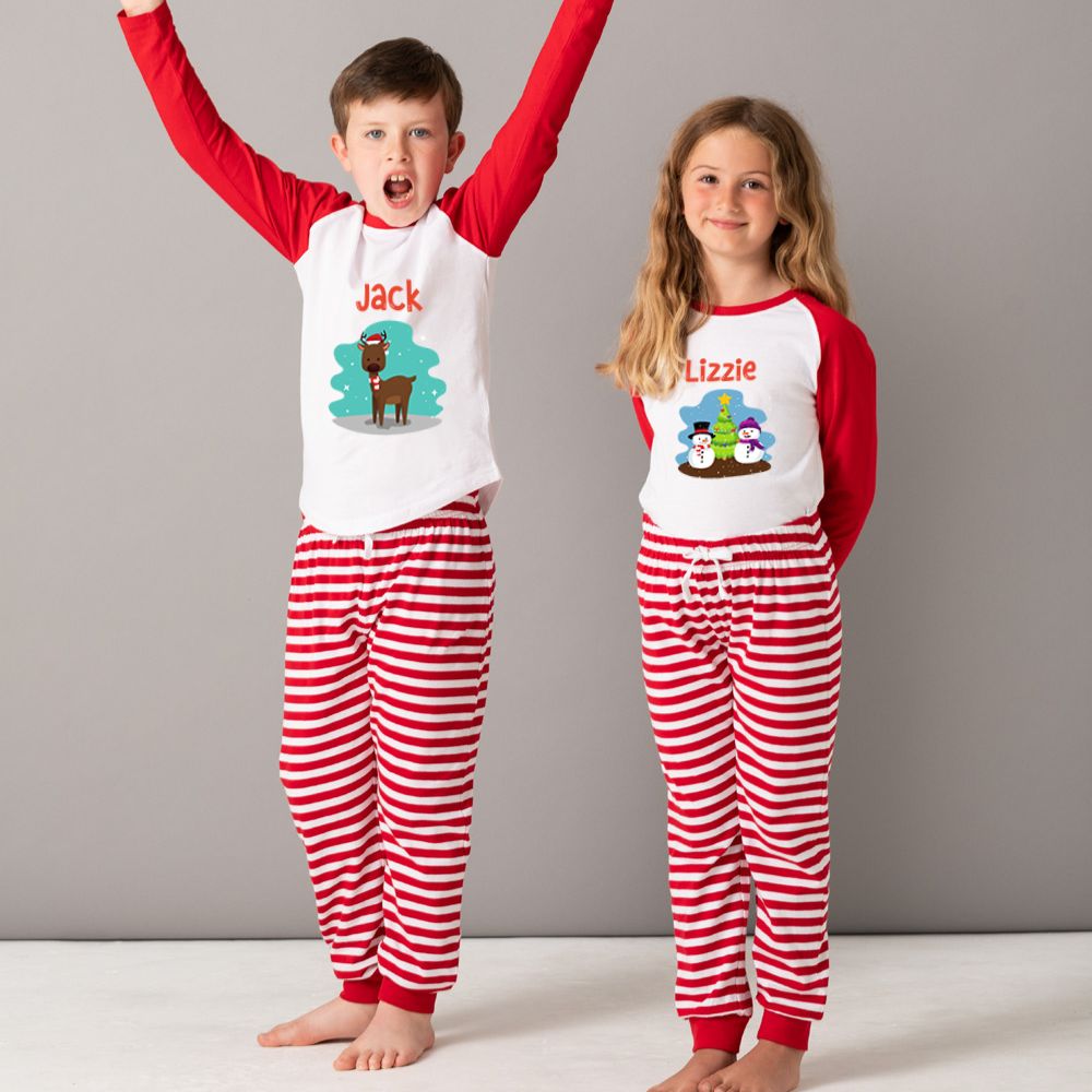 Pyjamerry Snow Globe Custom Christmas Matching Family Pyjamas Set