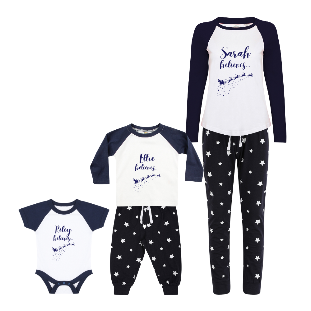 Pyjamerry Reindeer Custom Christmas Matching Family Pyjamas Set