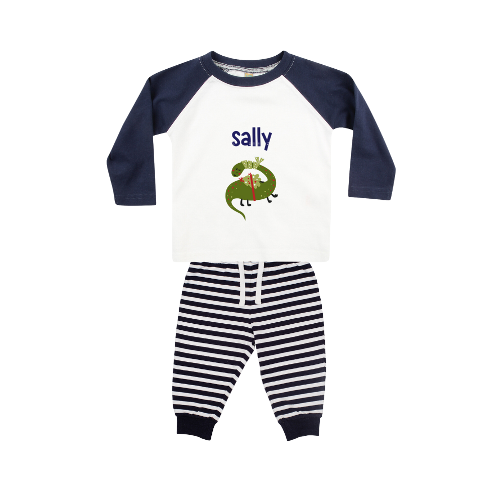 Pyjamerry Dinosaur Custom Christmas Matching Family Pyjamas Set