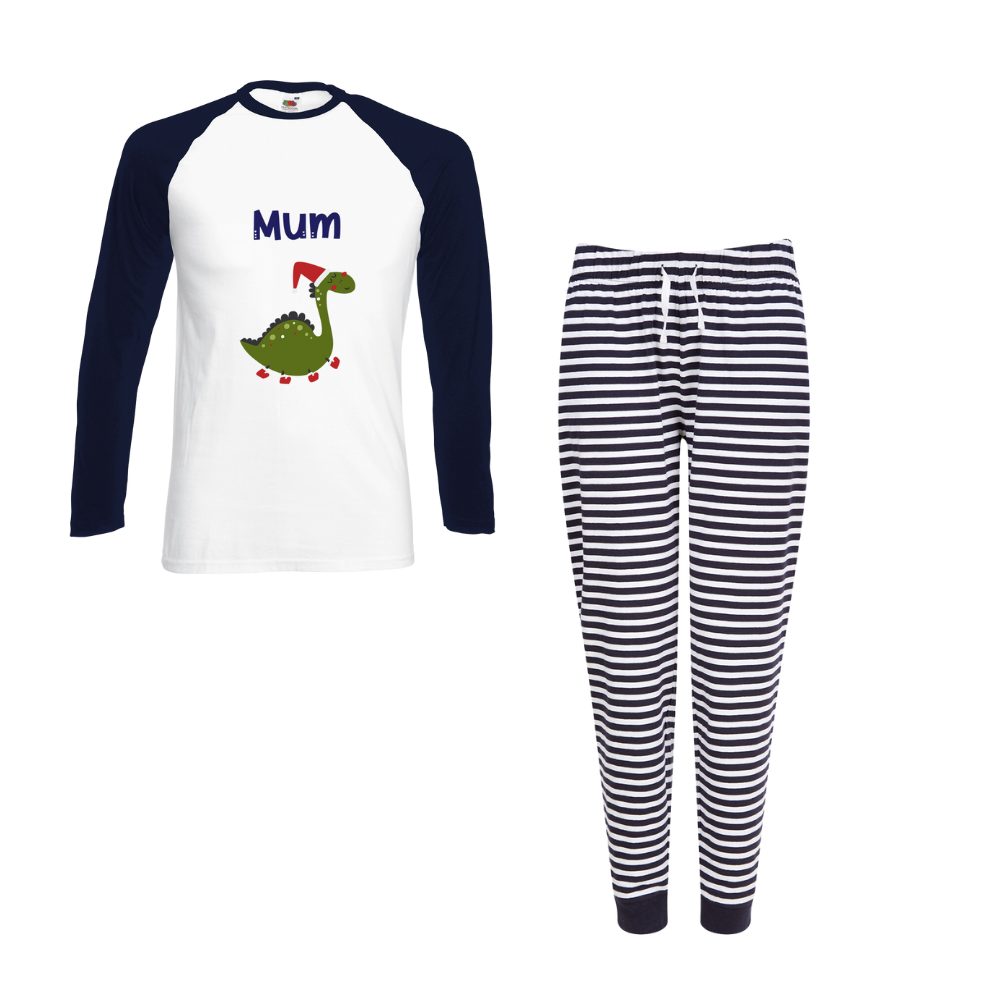 Pyjamerry Dinosaur Custom Christmas Matching Family Pyjamas Set