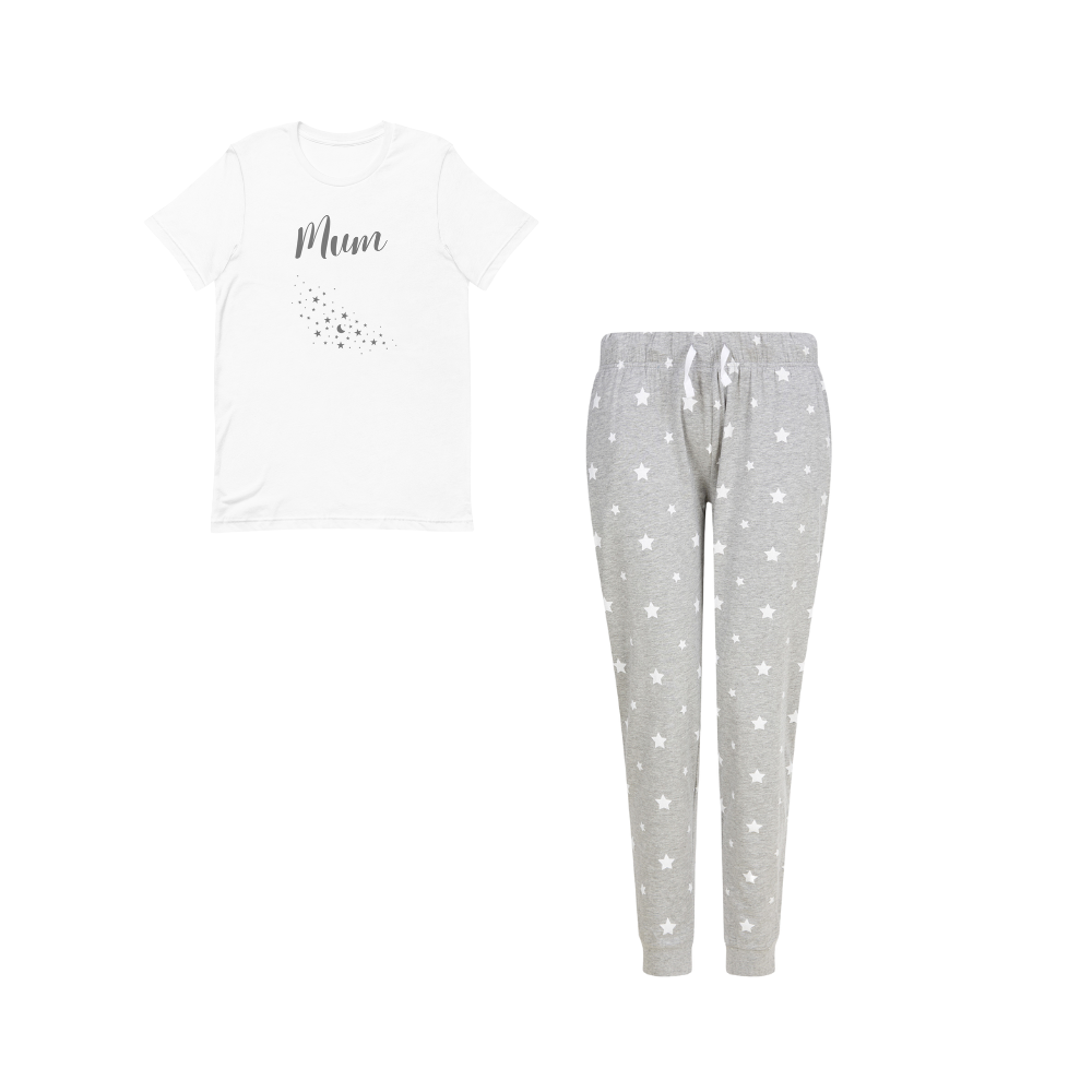 Pyjamerry Moon and Stars Custom Christmas Matching Family Pyjamas Set