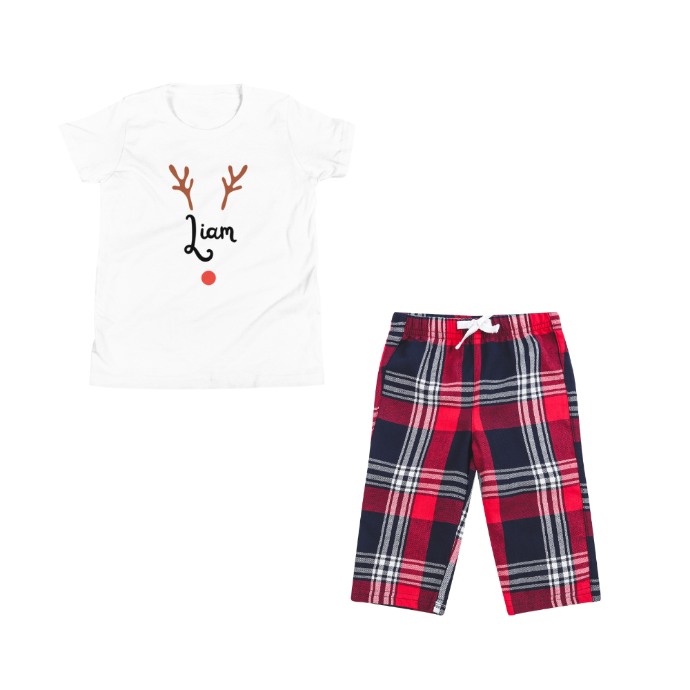 Pyjamerry Rudolf Custom Christmas Matching Family Pyjamas Set