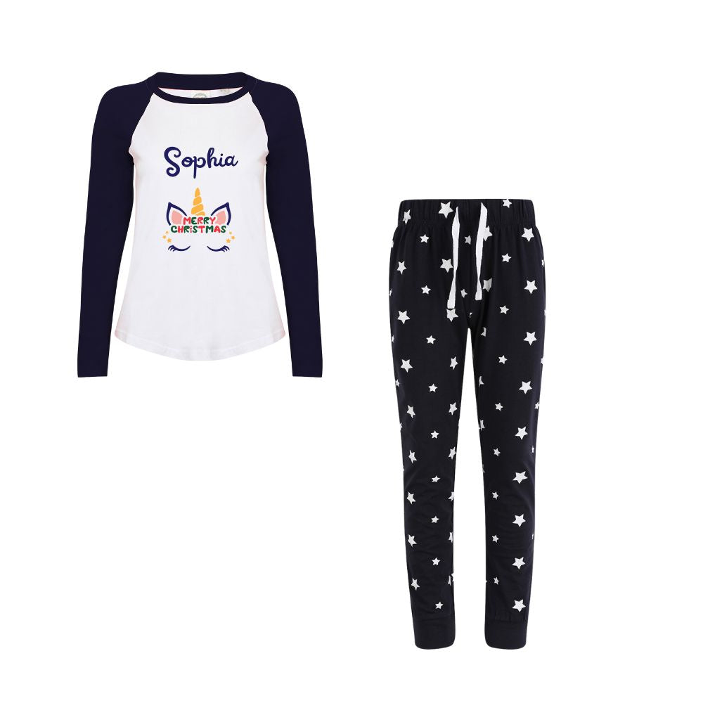 Pyjamerry Christmas Unicorns Custom Matching Family Pyjamas Set
